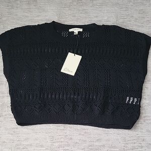 Elan Black Knit Top